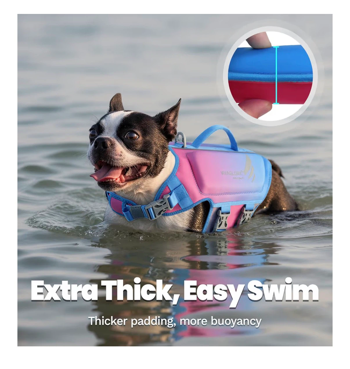 New Large (64-71cm) VIVAGLORY Dog Life Jacket - photo 3