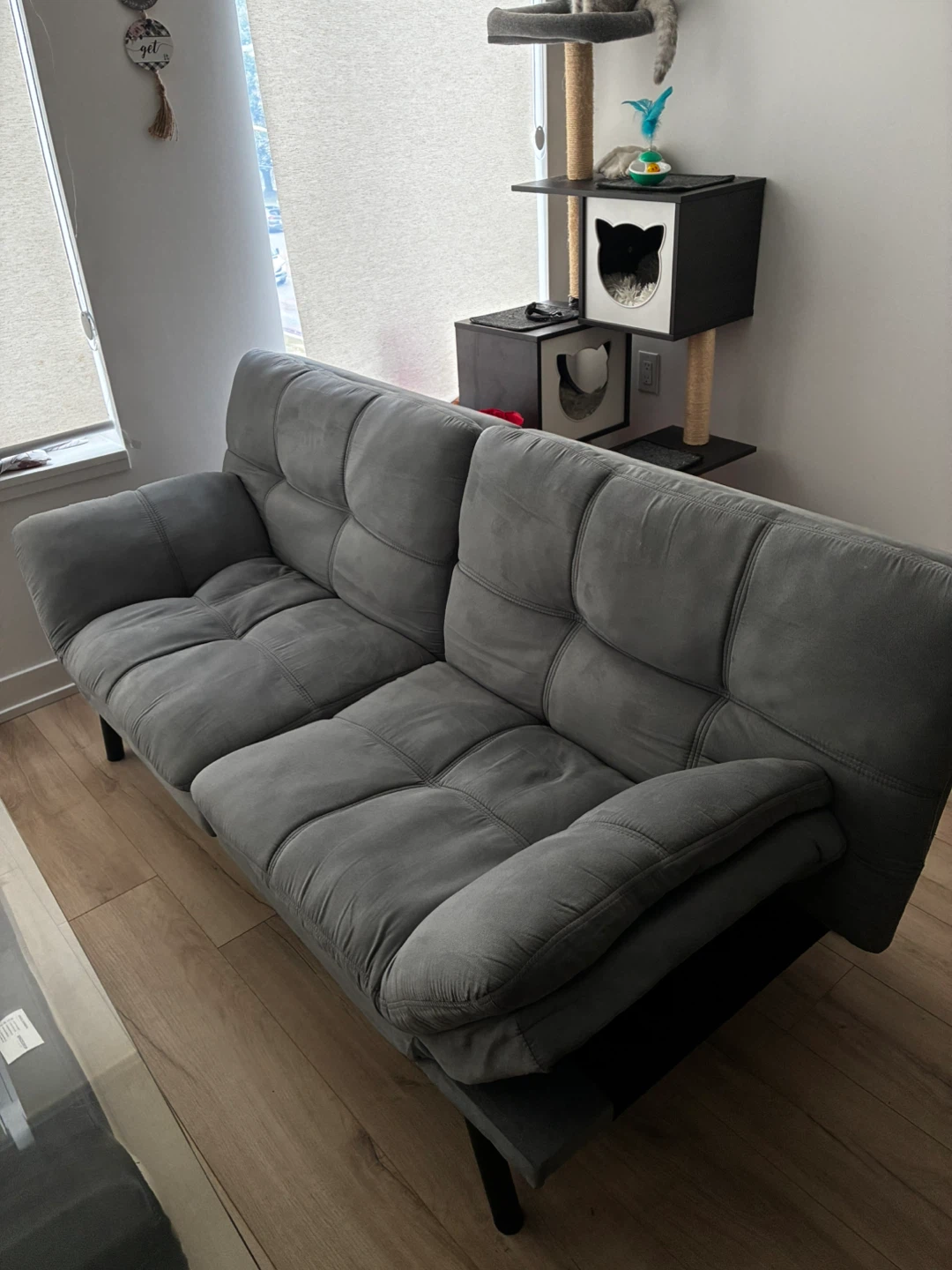 Grey Futon Sofa