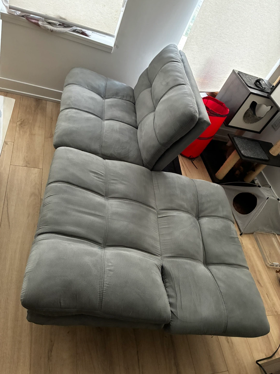 Grey Futon Sofa - photo 4