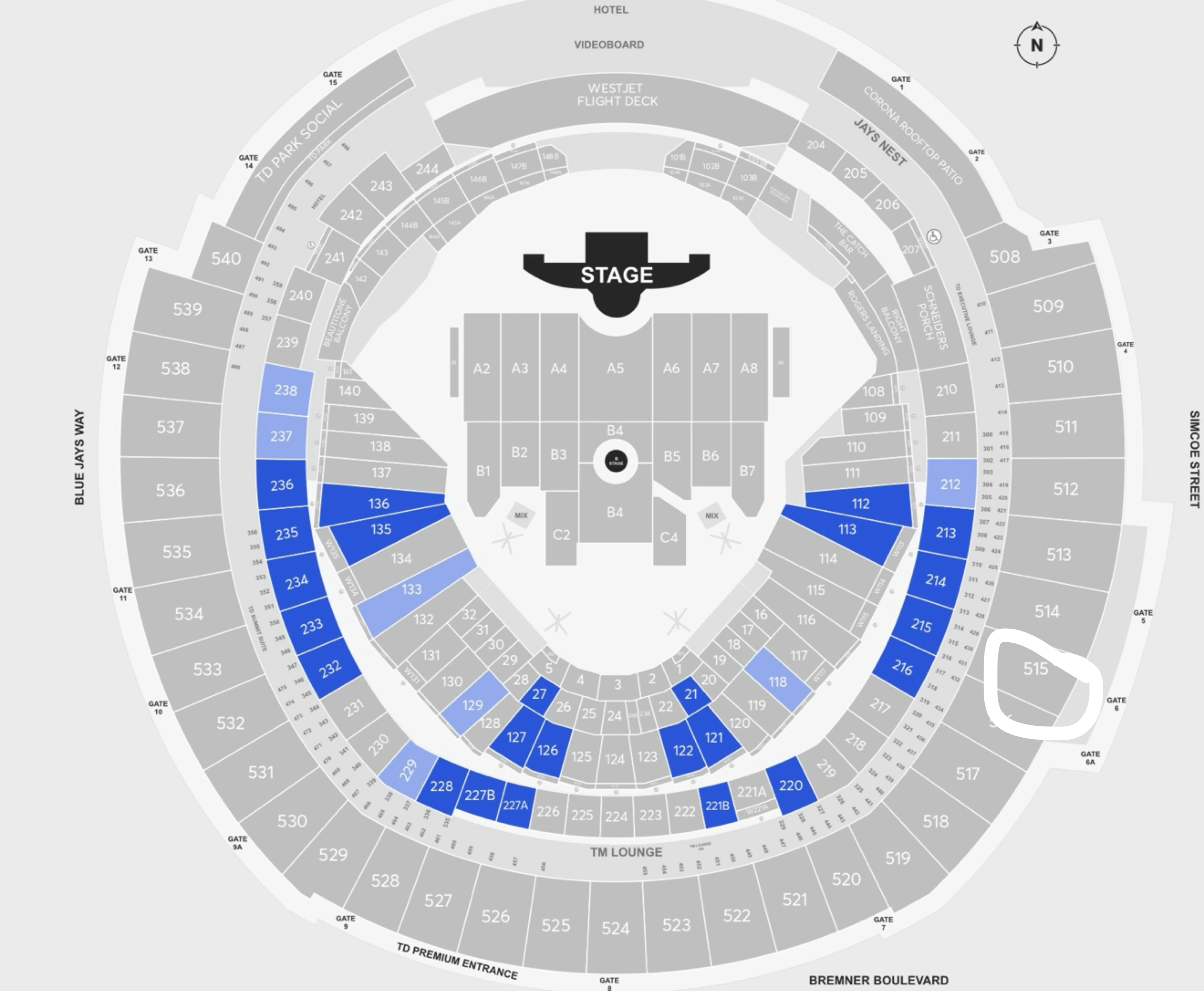 Ed Sheeran Loop Tour - Rogers Centre, Toronto - photo 2