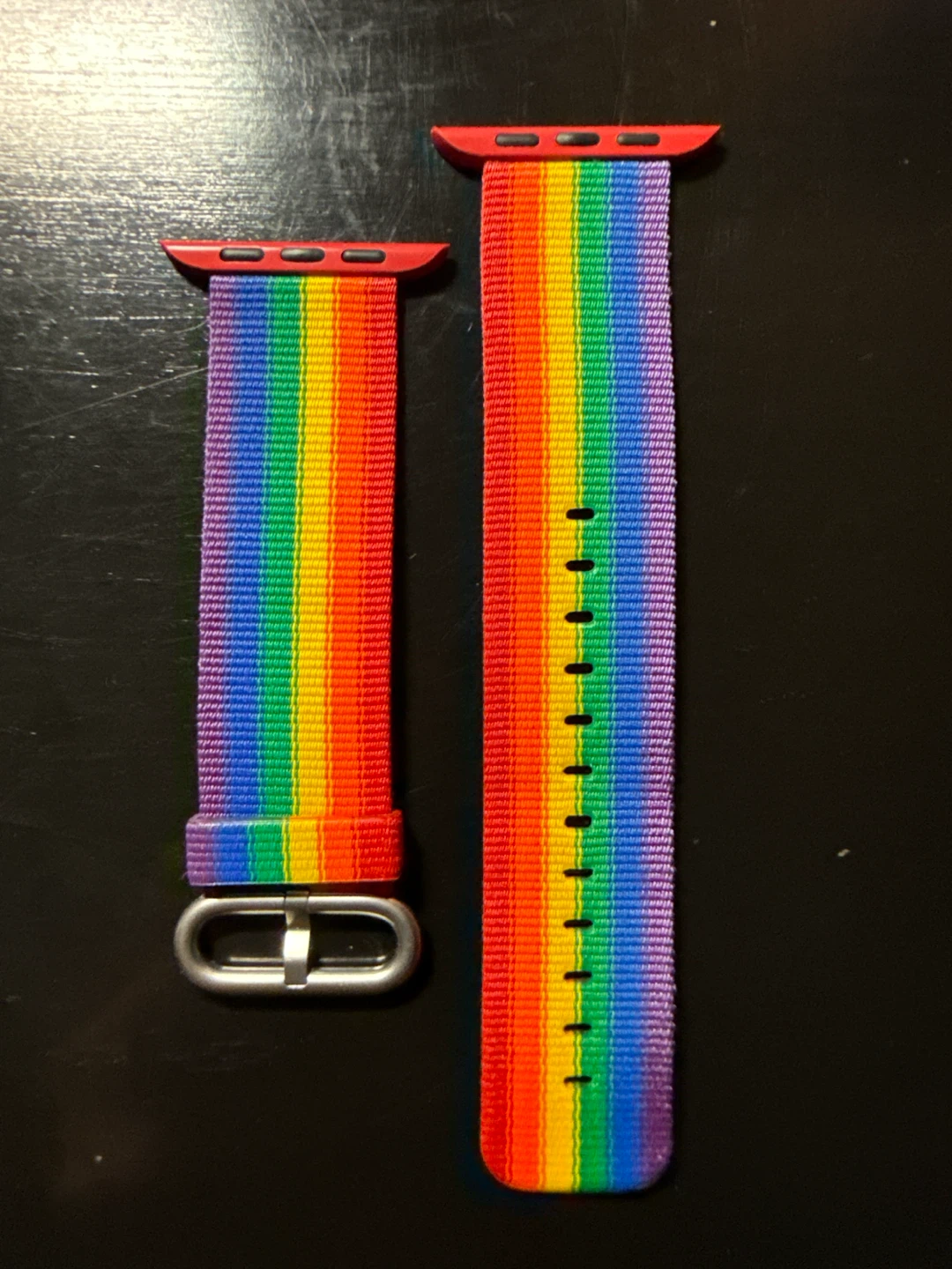 Apple Watch Band - Rainbow Stripe Nylon