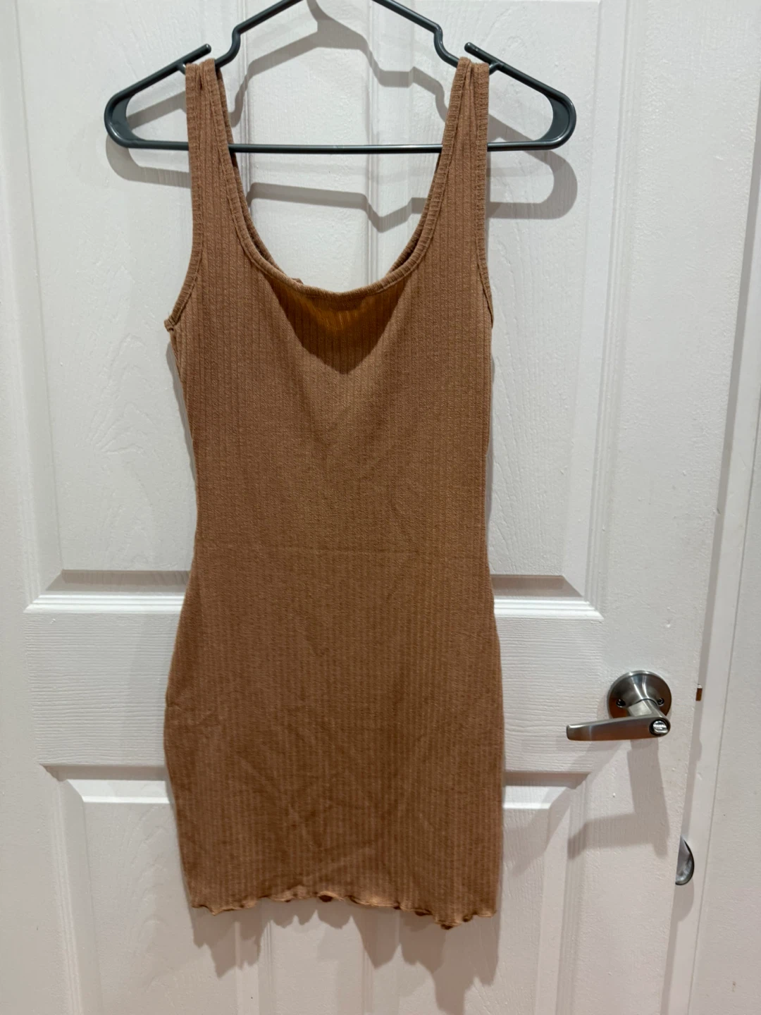 SHEIN Brown Ribbed Tank Dress - Size S - photo 3