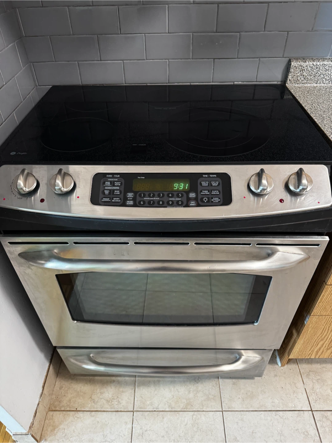 GE Profile Electric Range stove and oven