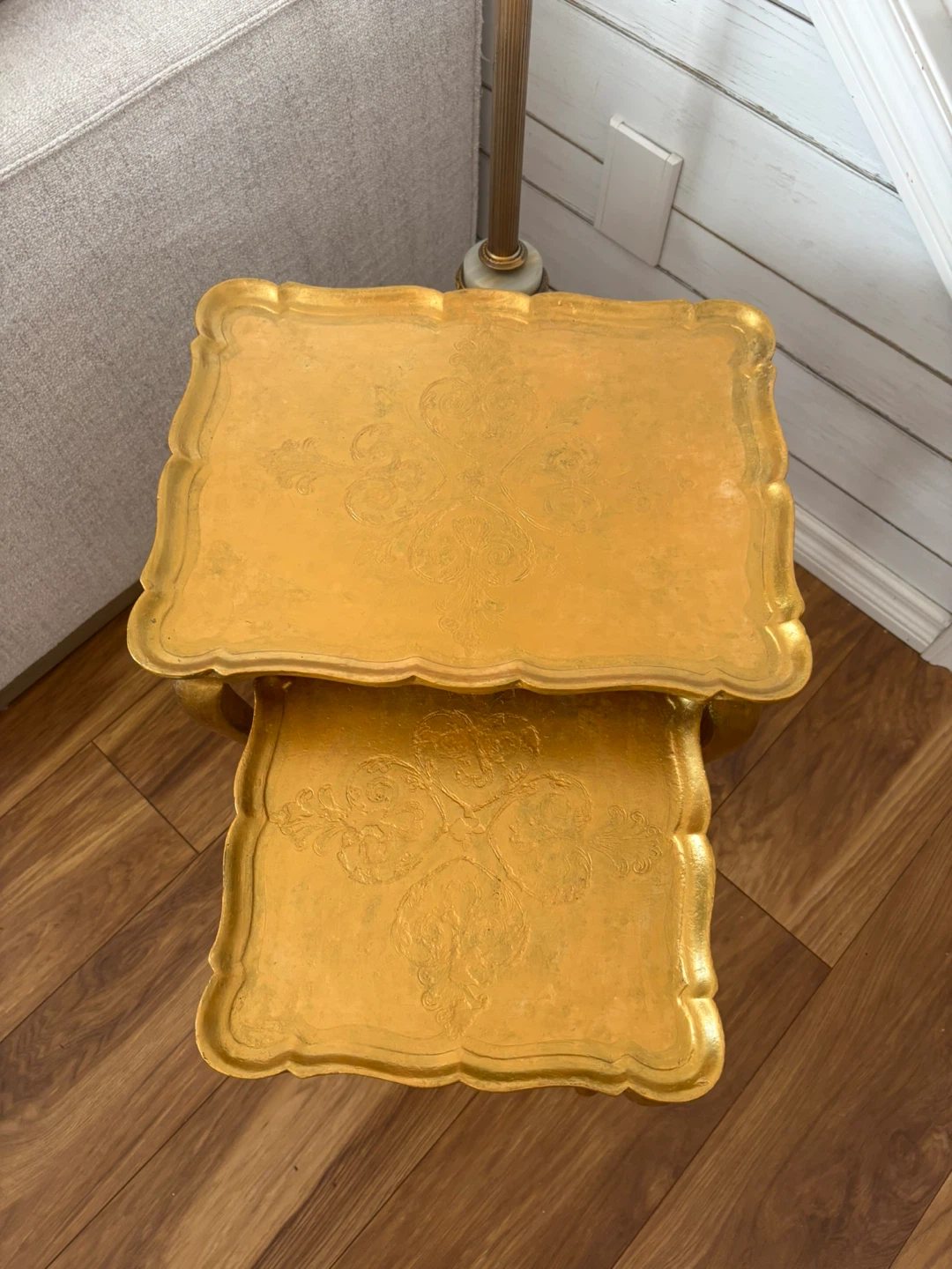 Vintage Italian  Florentine nesting Side Tables - photo 4