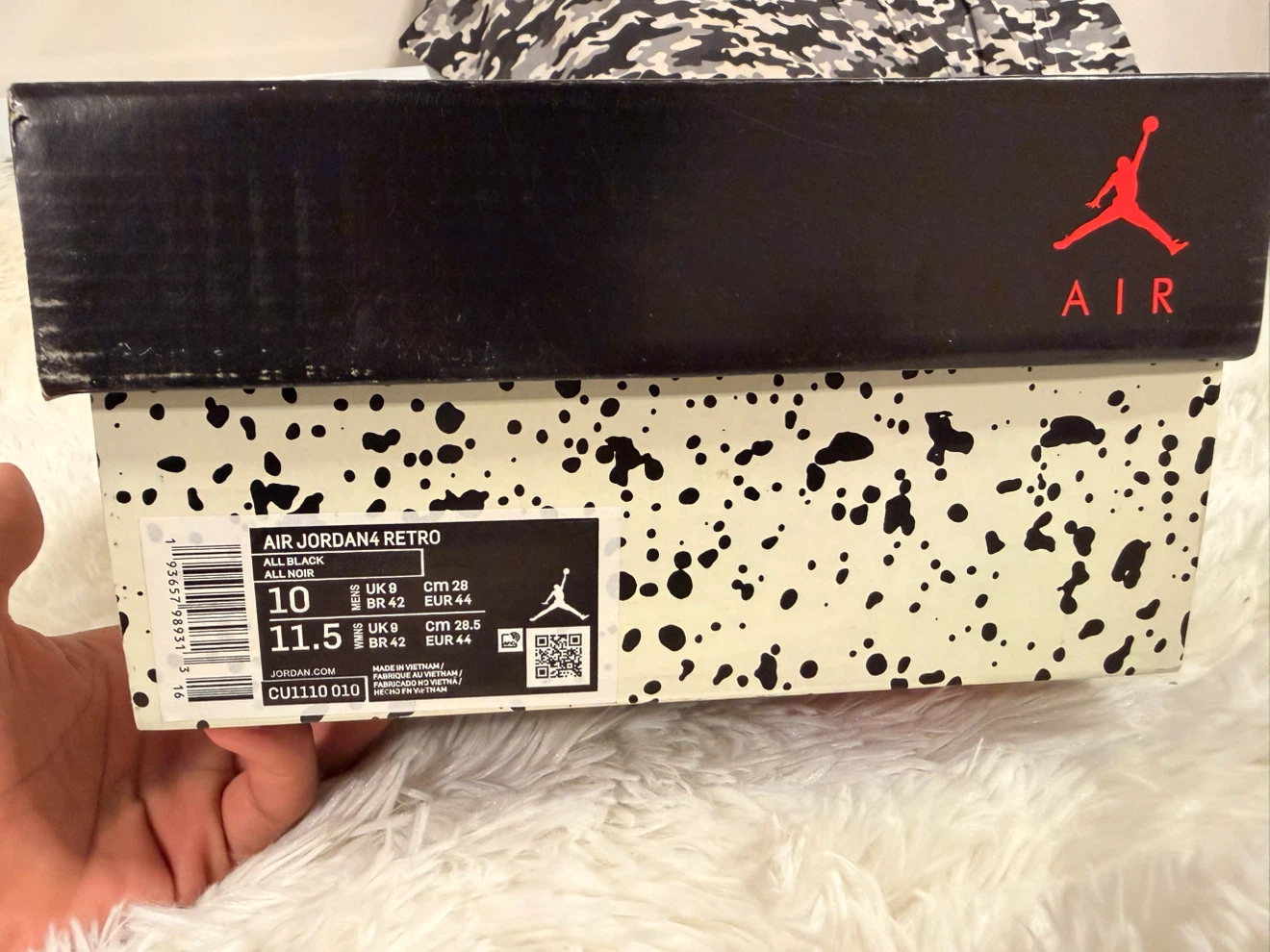 Air Jordan 4 Retro 'White Cement' Men's Size 10 - photo 5