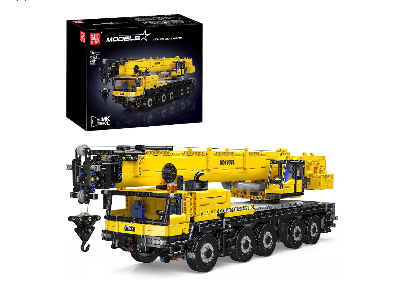 BUILD KING Remote Control Crane Building Set