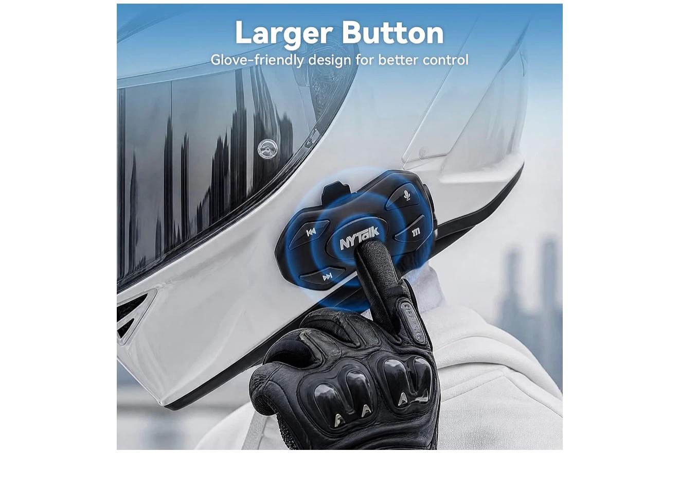 NYTalk Motorcycle Bluetooth Helmet Headset - photo 5