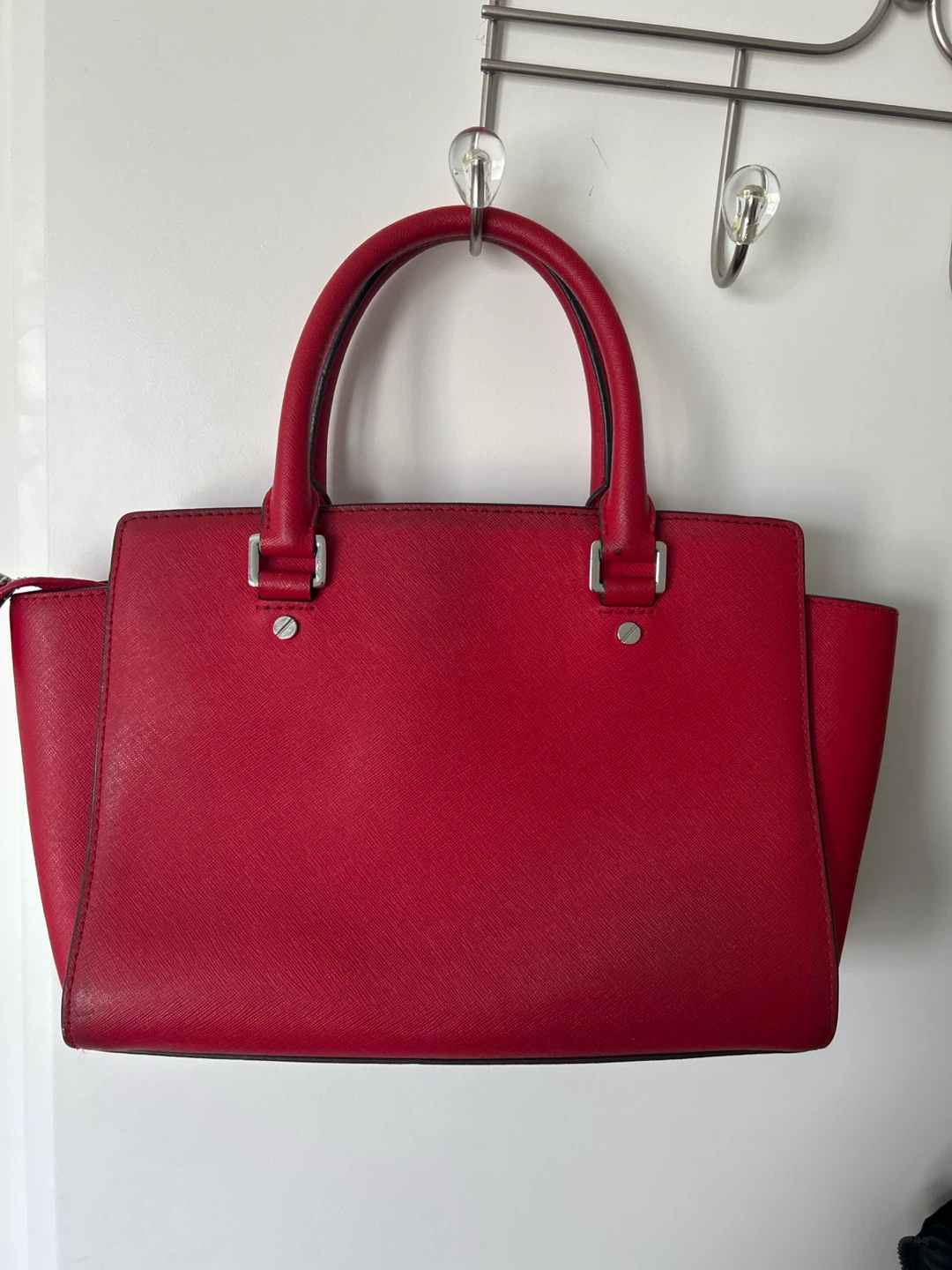 Michael Kors Red Leather Satchel Handbag - photo 3