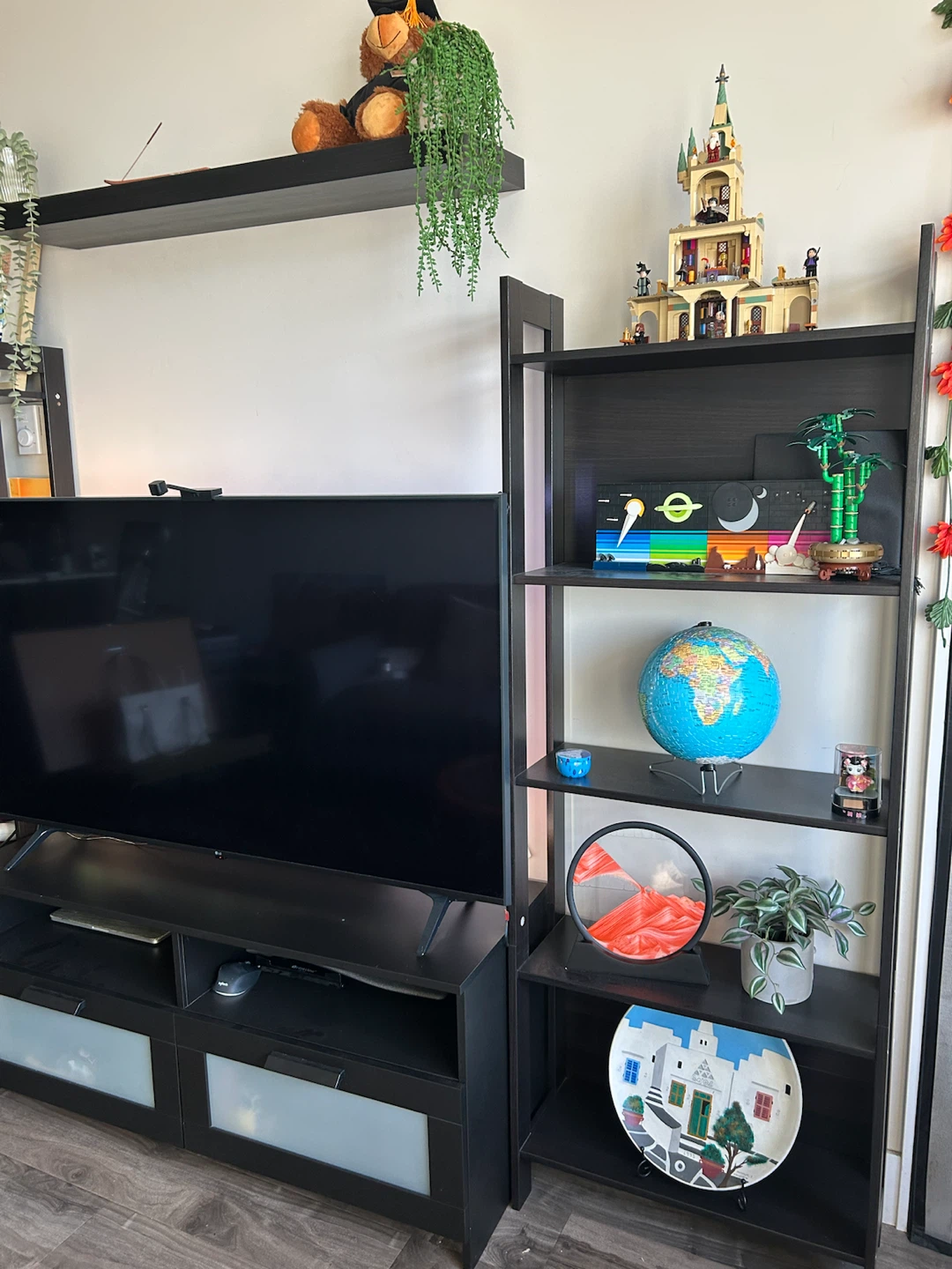 TV Unit with 2 Side Shelving Units + Upper Shelf - photo 2