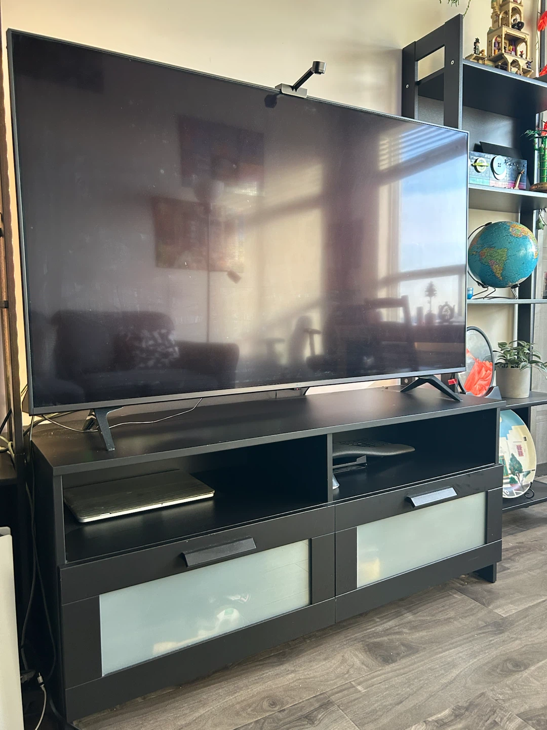 TV Unit with 2 Side Shelving Units + Upper Shelf - photo 3