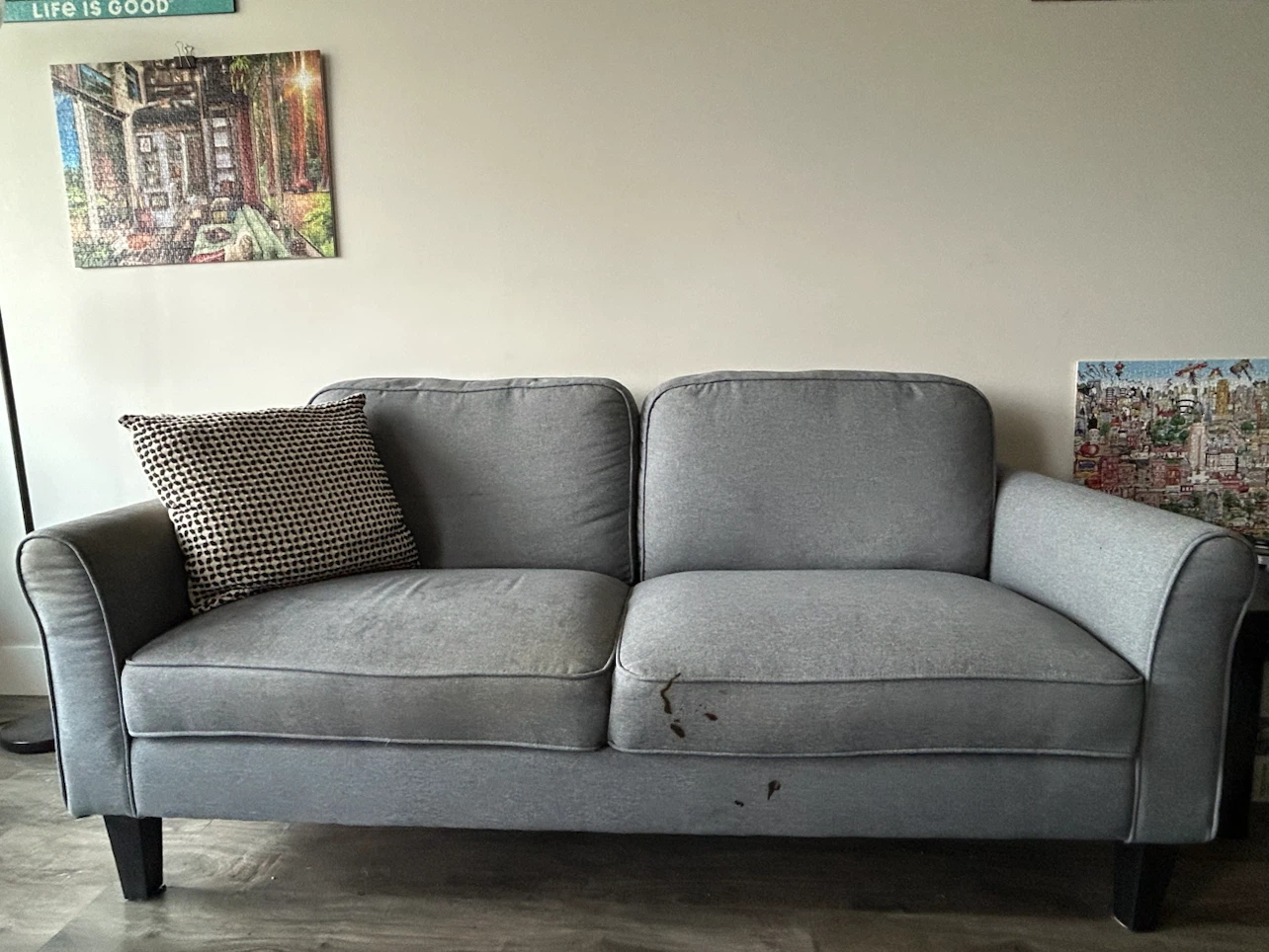 Cozy 2-Seater Couch - Brick - photo 2