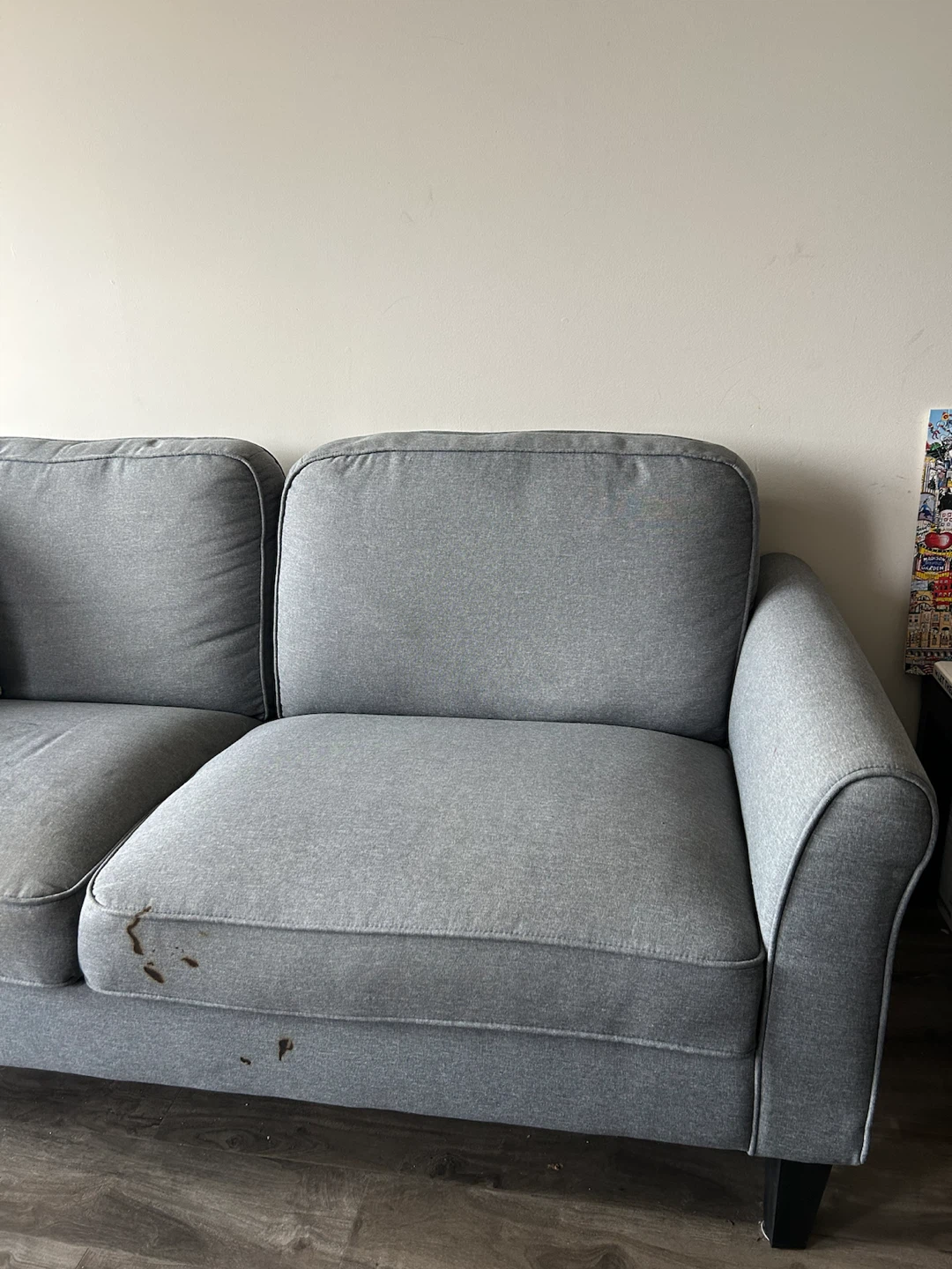 Cozy 2-Seater Couch - Brick - photo 3