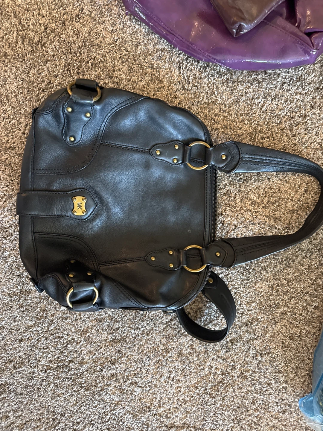 Michael Kors Black Leather Handbag