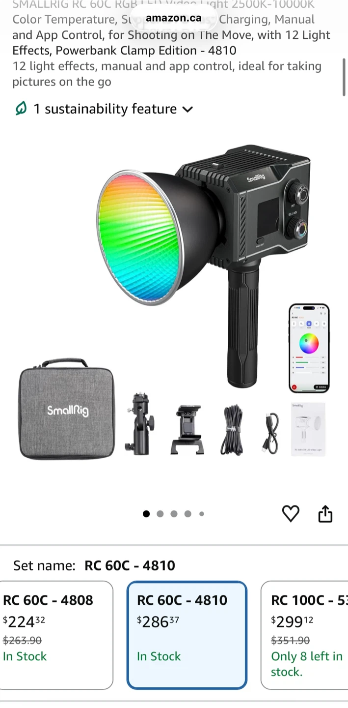 SmallRig RC 60B & RC 60C LED Video Lights
