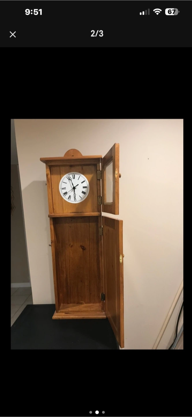 Wooden Grandfather Clock - photo 2