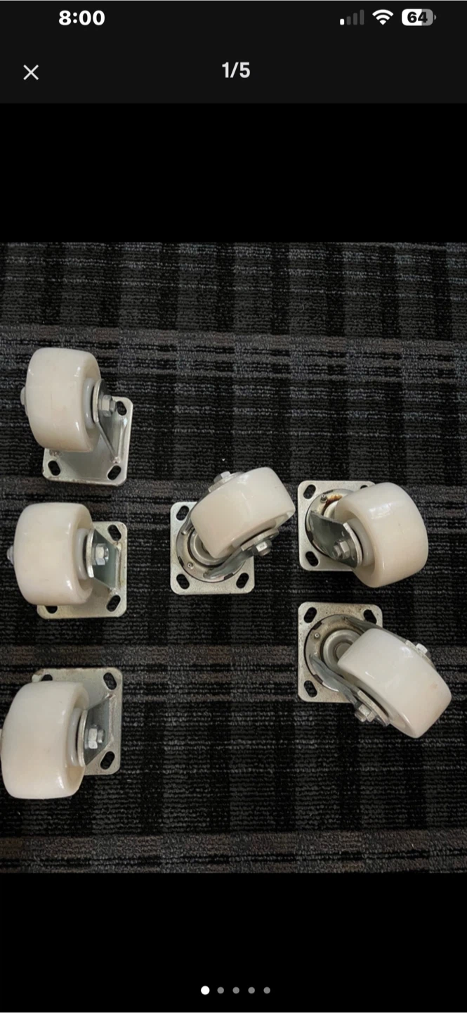 Commercial Set of 7 Casters Wheels - photo 5