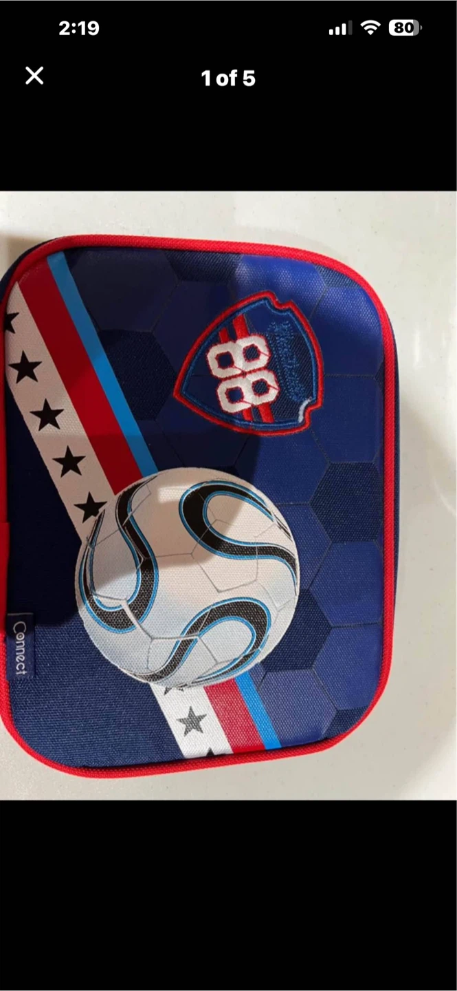 Connect Pencil Case with Soccer Ball Design - photo 3