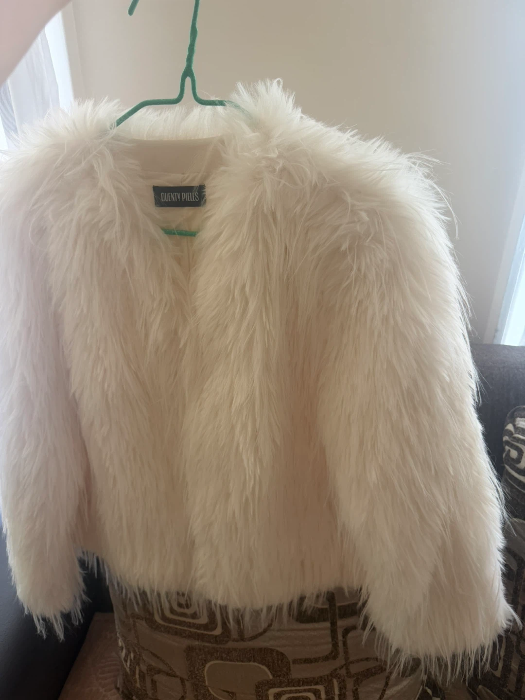 Creamy White Faux Fur Jacket