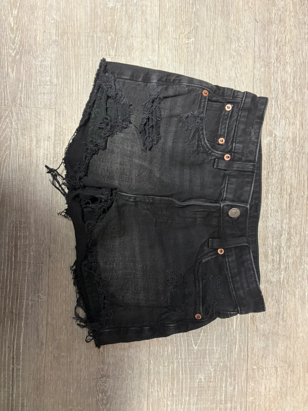 American Eagle Black Denim Shorts