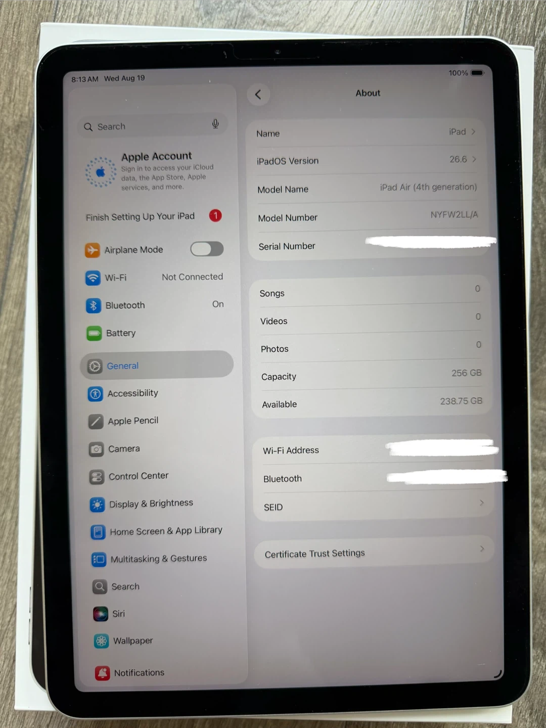 Apple iPad Air (4th Gen) - 256GB, Wi-Fi, Silver - photo 4