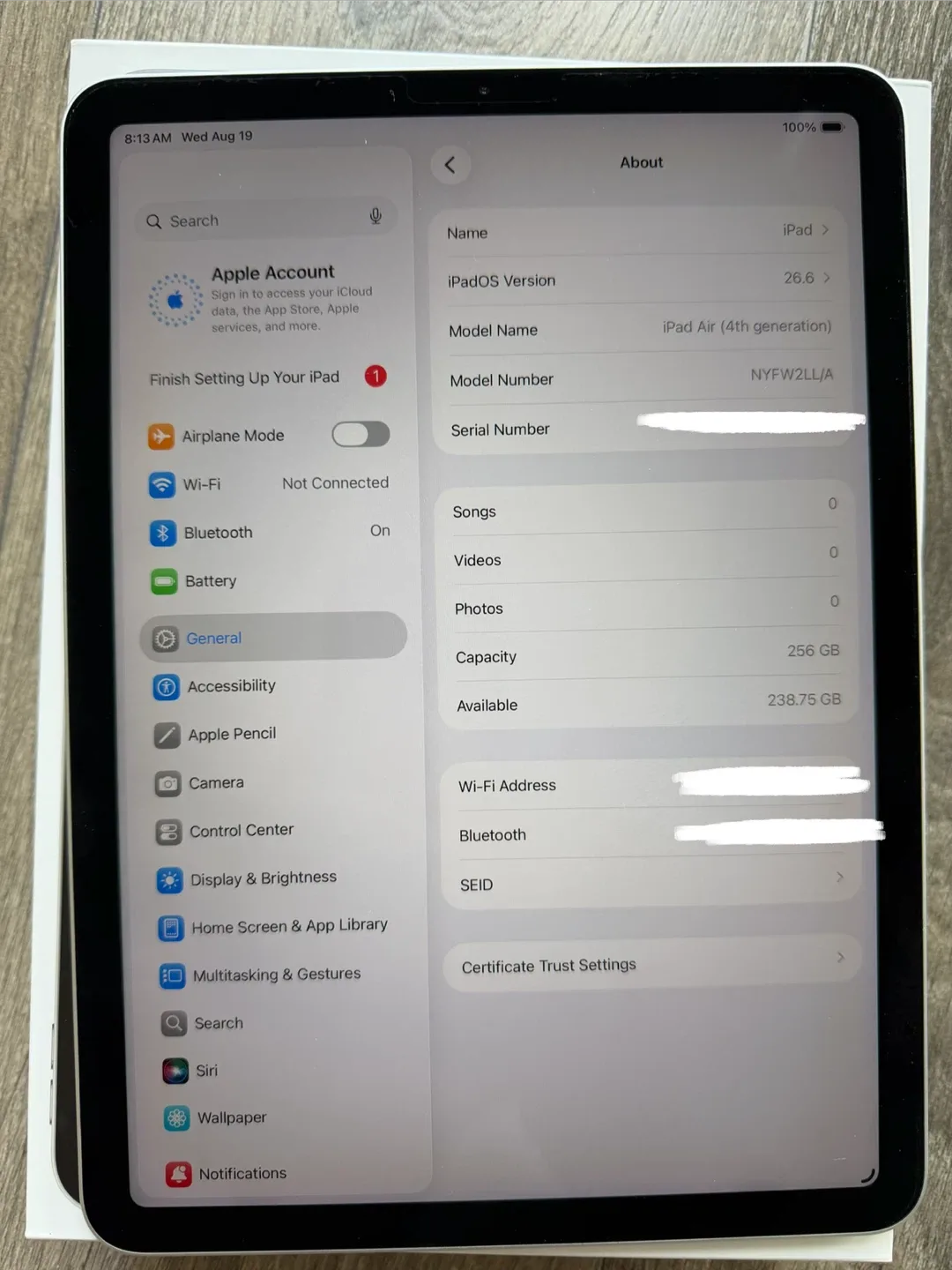 Apple iPad Air (4th Gen) - 256GB, Wi-Fi, Silver - photo 4