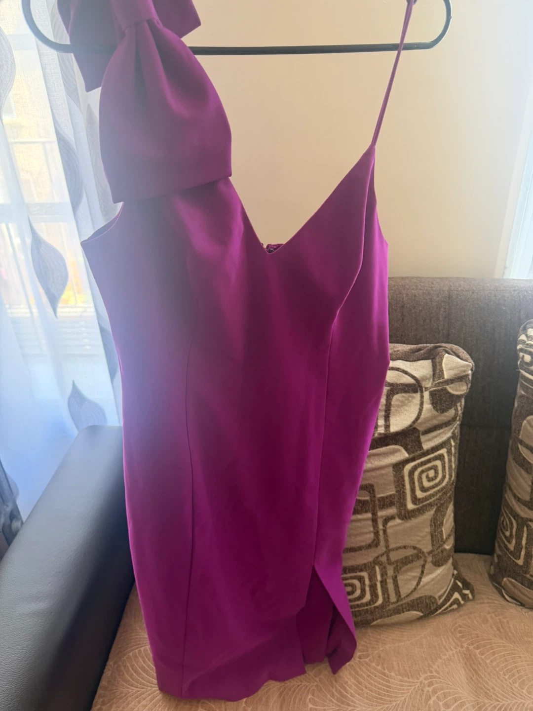Adrianna Papell Purple Bow Detail Dress - photo 2