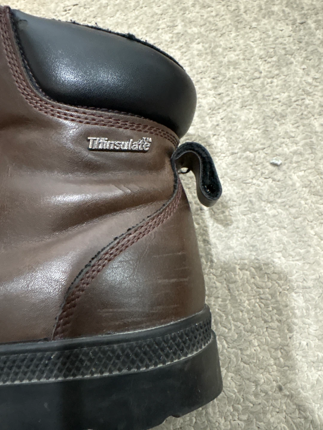 Brown Leather Thinsulate Winter Boots - photo 3