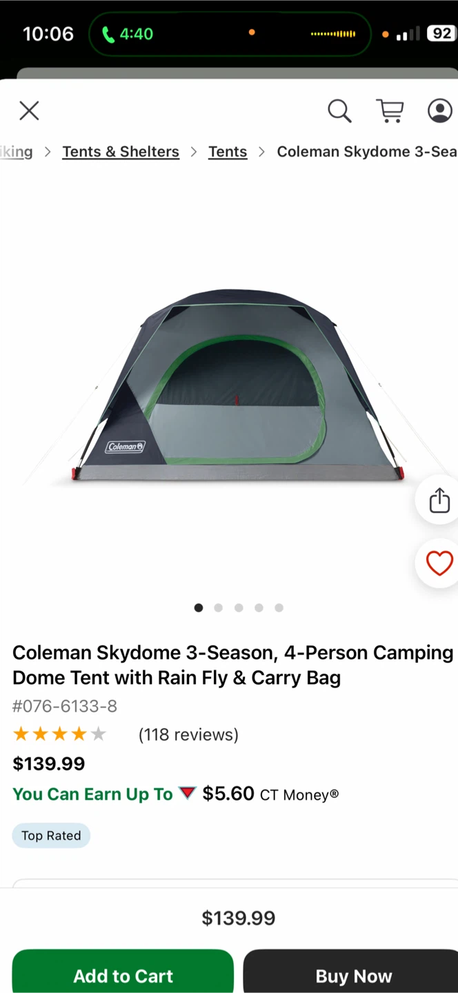 4 man tent