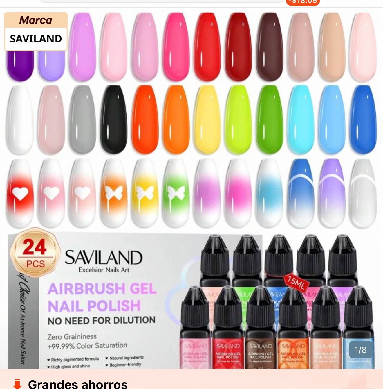 Saviland Airbrush Gel Nail Polish Kit - photo 4