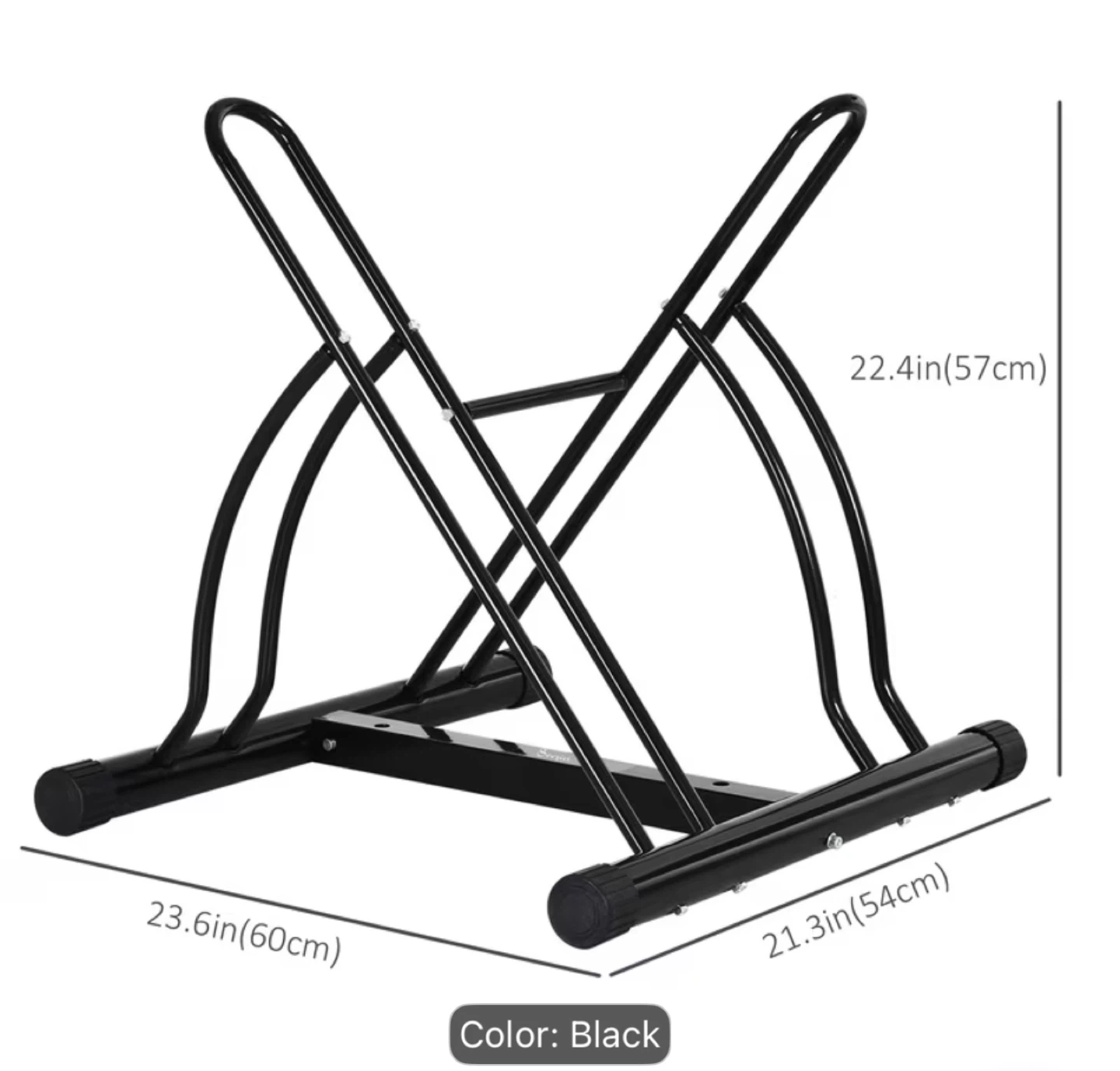 2 Bike Rack Bicycle Floor Stand Bike Parking Garage