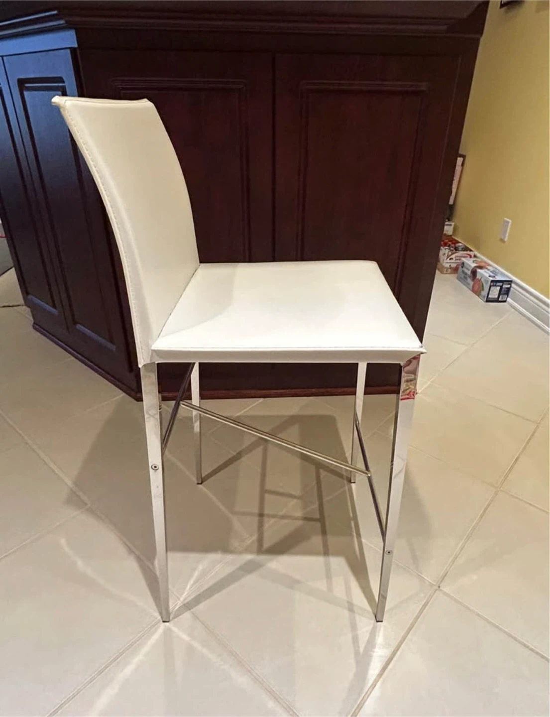 White Stool -Structube - photo 2