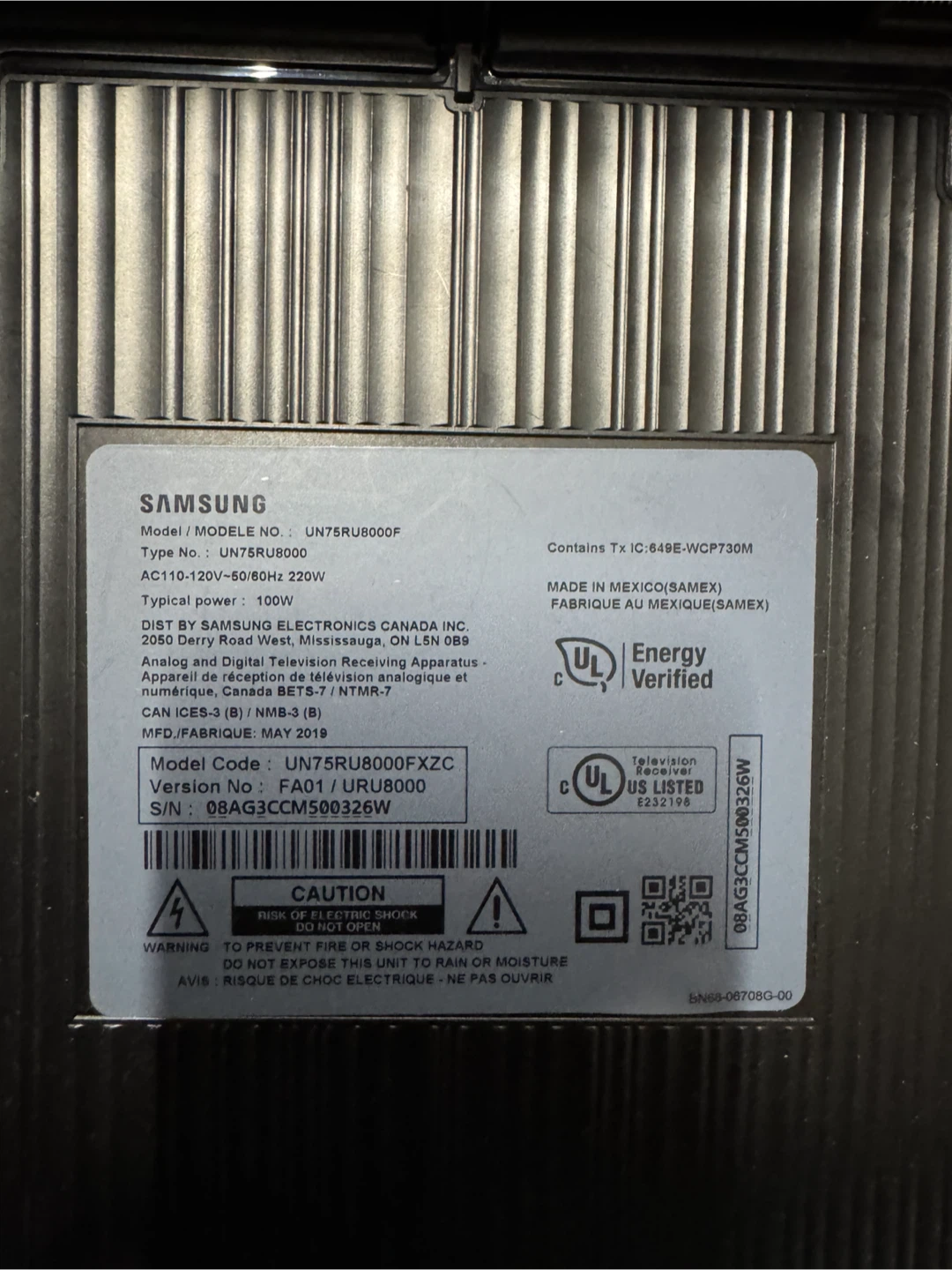 Samsung UN75RU8000F 75 Inch Smart LED TV - photo 2