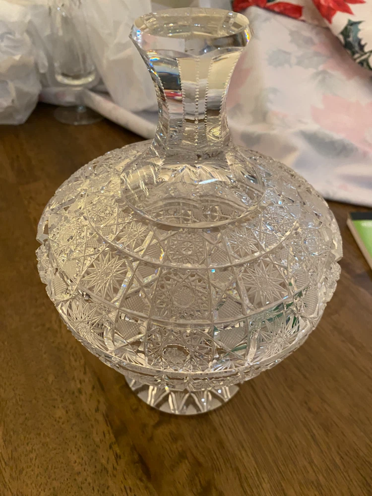 Vintage Crystal Glass Dish
