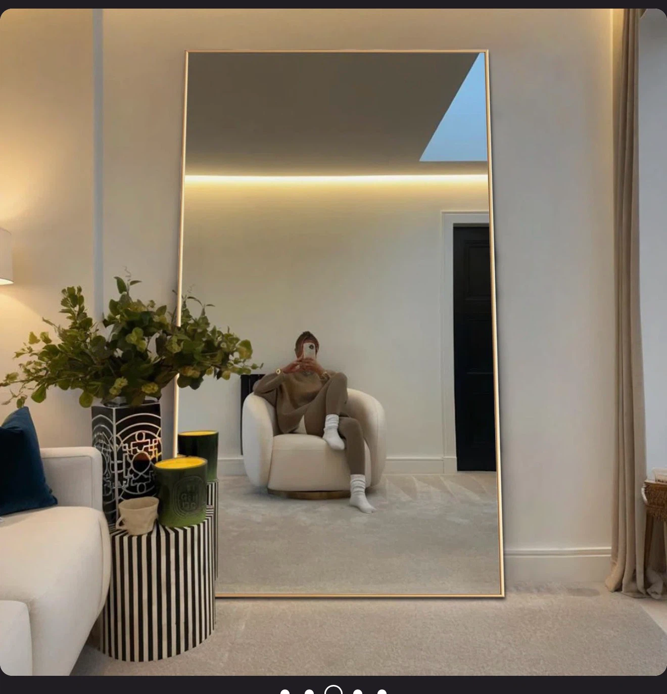 Full Length Gold Mirror - 32" x 71" - photo 3