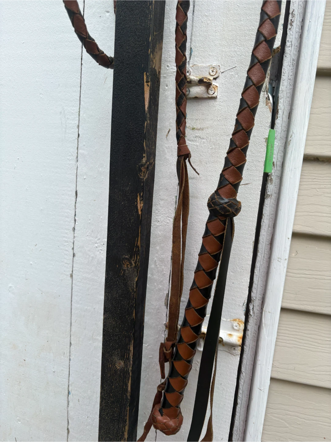 Antique Leather Bull Whip - photo 2