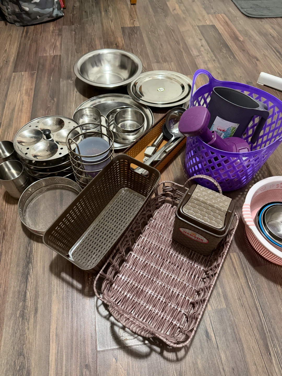 Assorted Kitchenware and Storage Baskets - photo 2