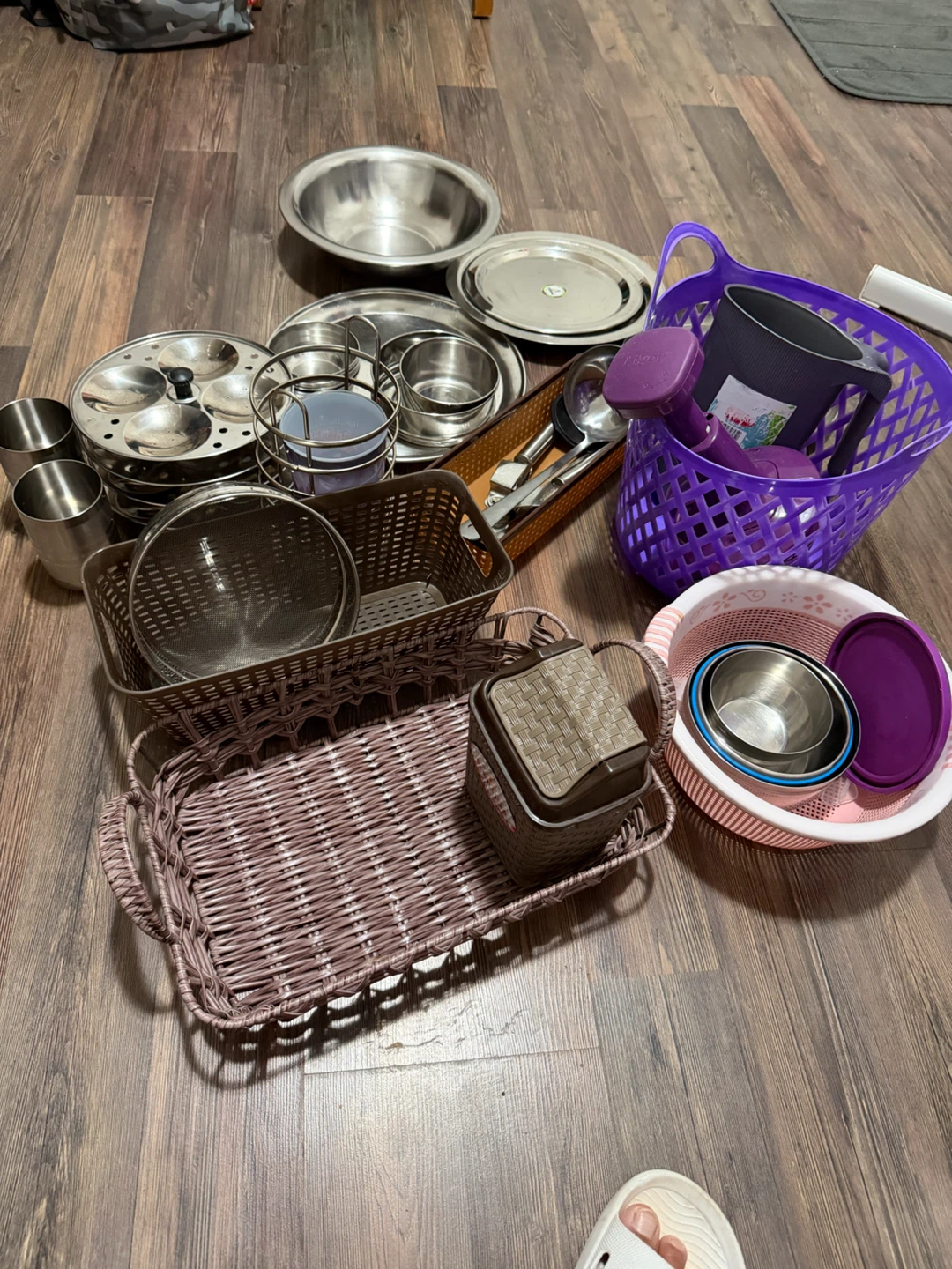 Assorted Kitchenware and Storage Baskets - photo 3