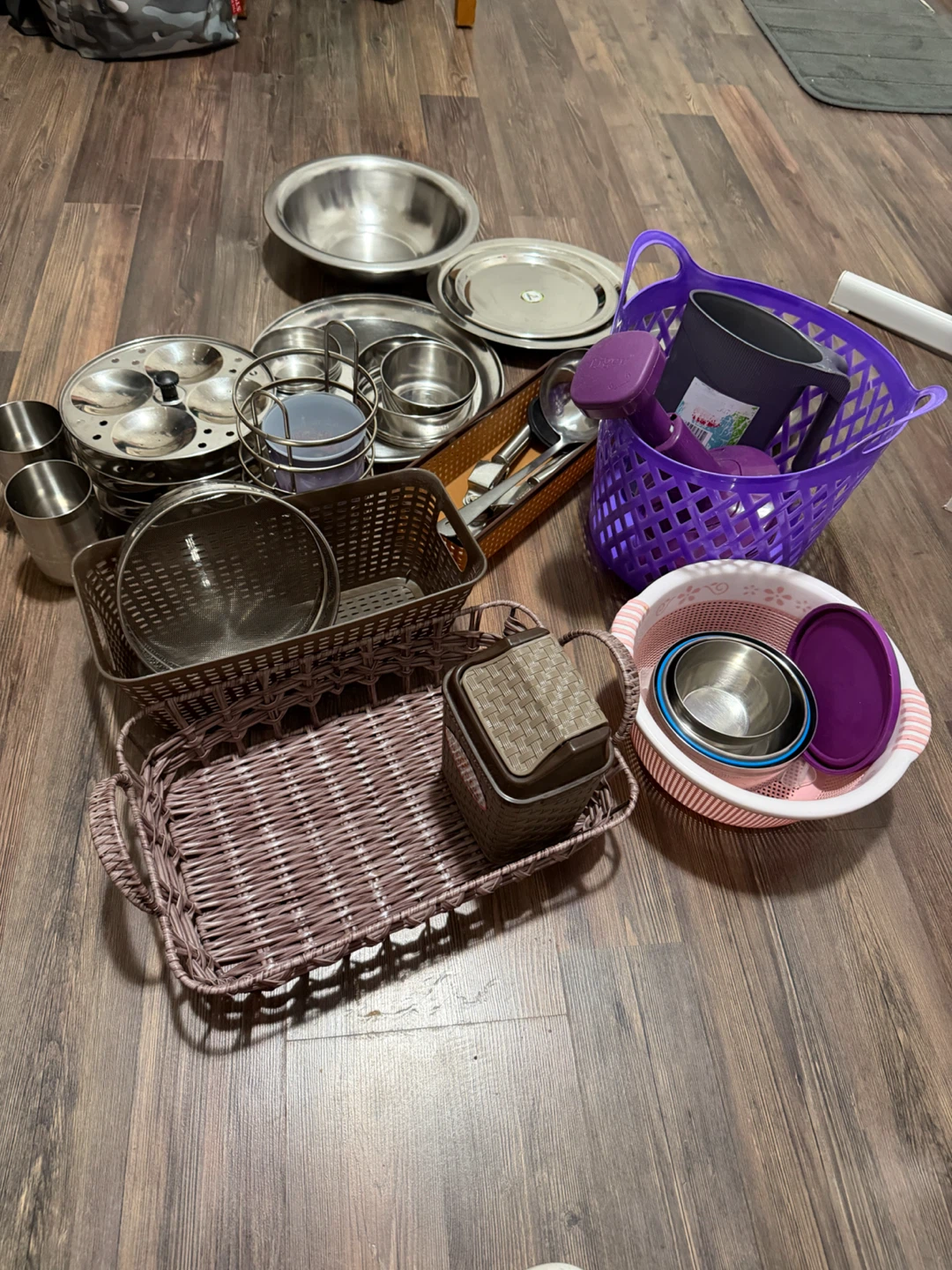 Assorted Kitchenware and Storage Baskets - photo 4