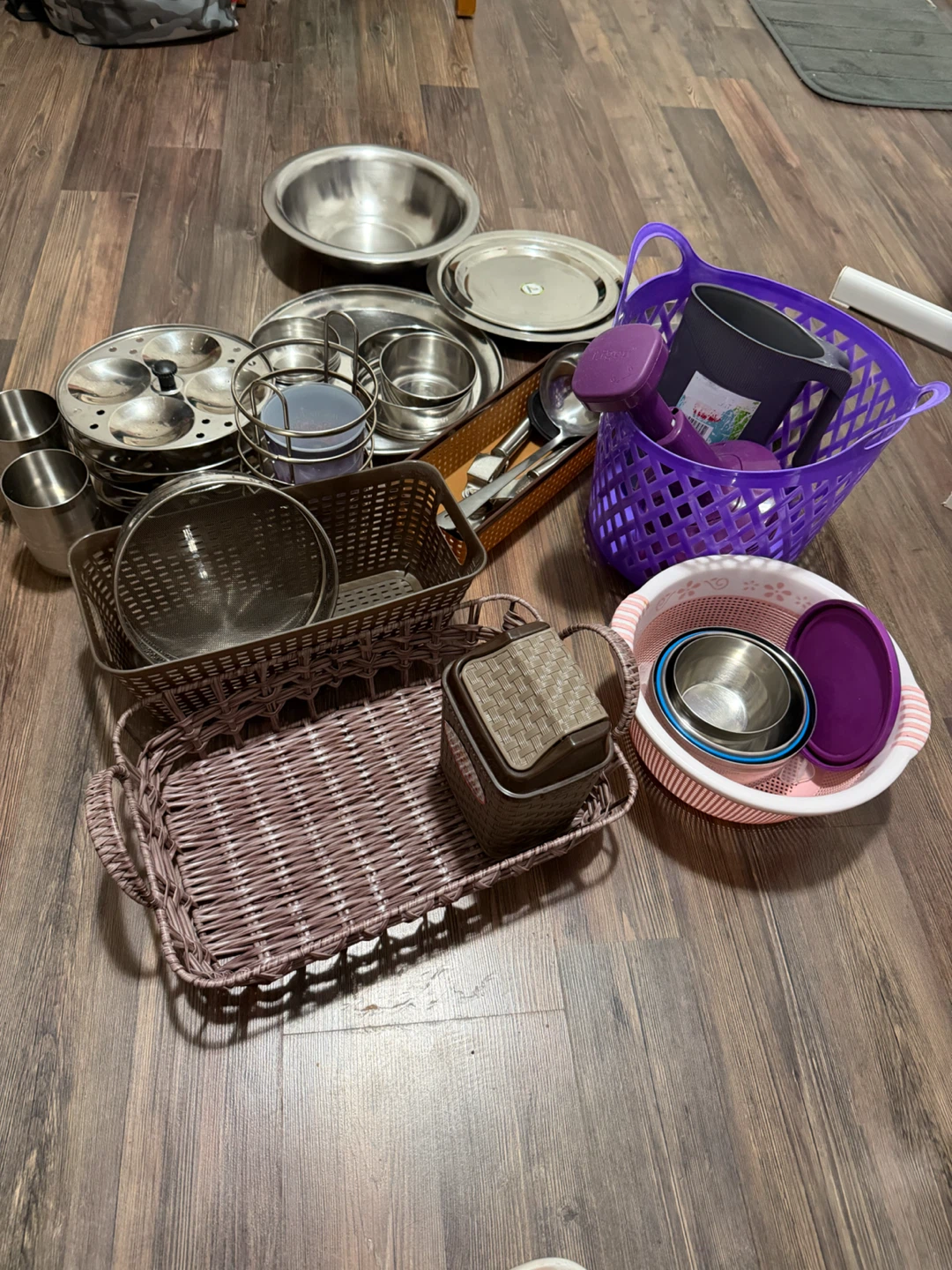 Assorted Kitchenware and Storage Baskets - photo 5