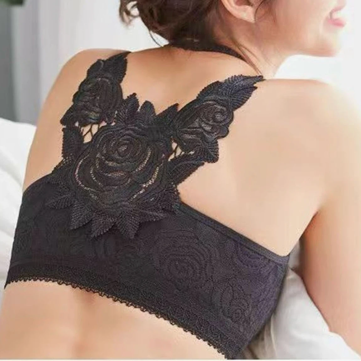 Floral Secrets Comfort Rose Push Up Front Close Bra Size XXXL - photo 3