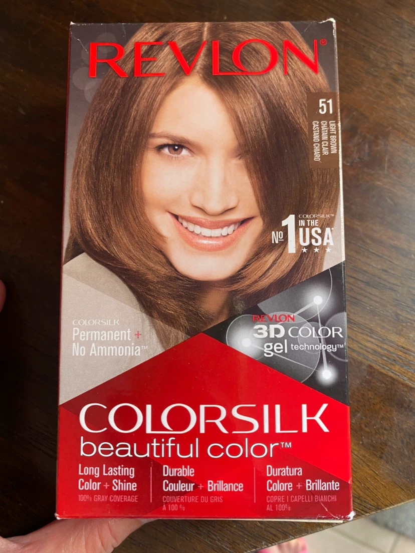 REVLON Beautiful Color Permanent Hair Dye 51 Light Brown