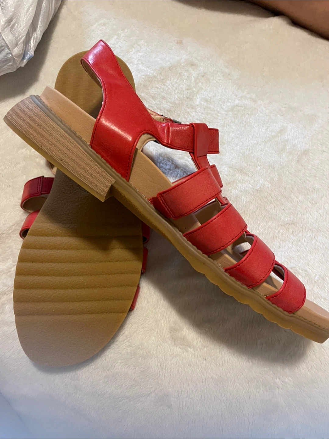 Dr. Scholl's Red Gladiator Sandals size 11 women’s - photo 3