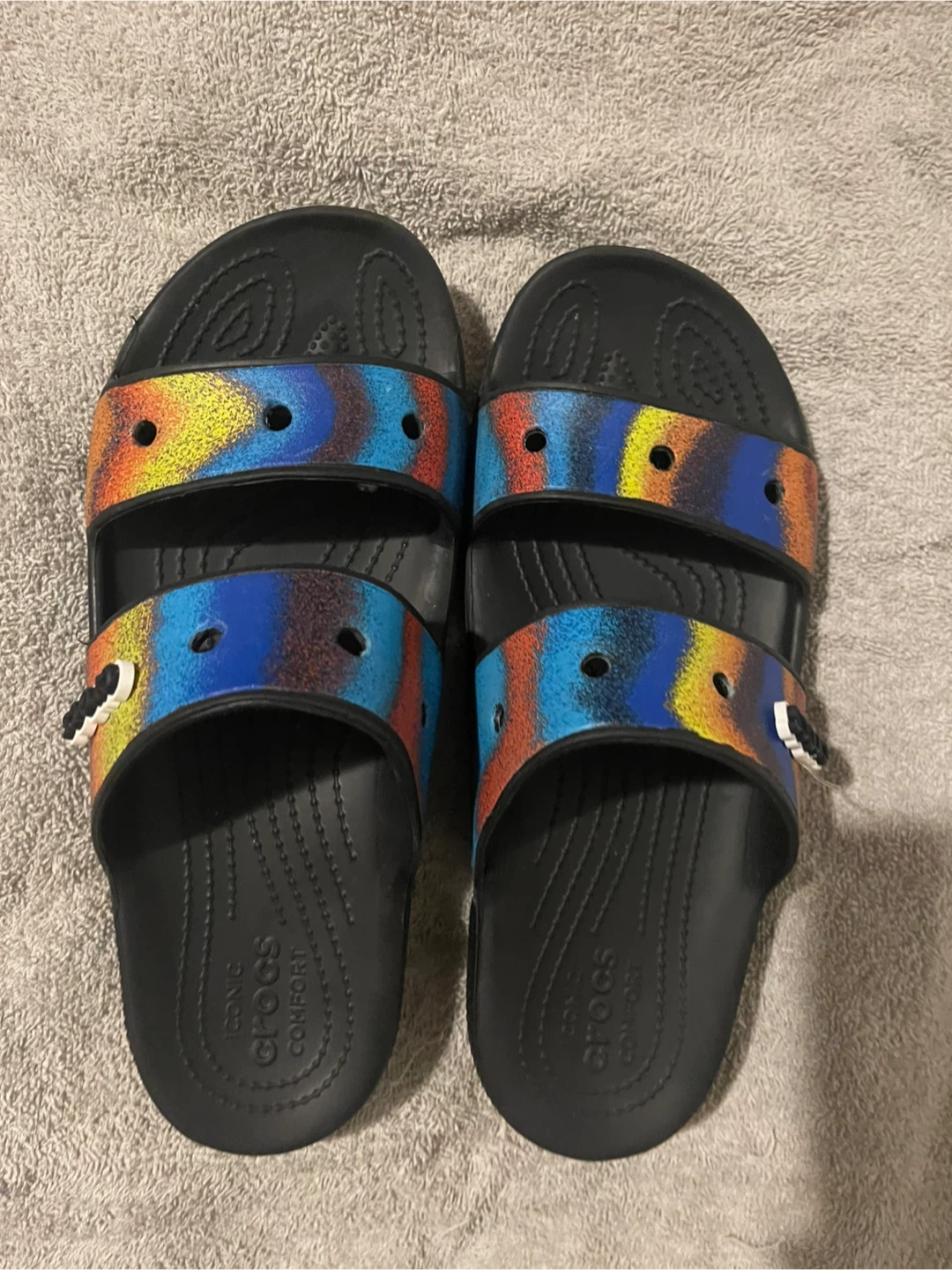 Crocs Slide Sandals Tie-Dye Size 11 women’s/ men’s size 9
