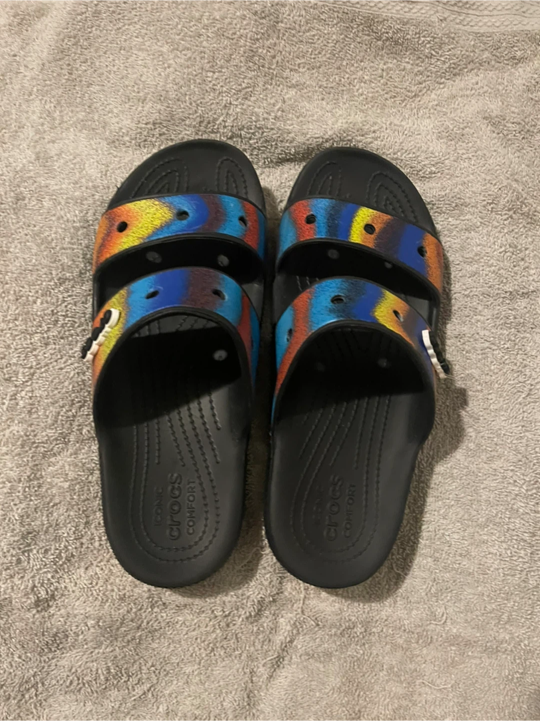 Crocs Slide Sandals Tie-Dye Size 11 women’s/ men’s size 9 - photo 5