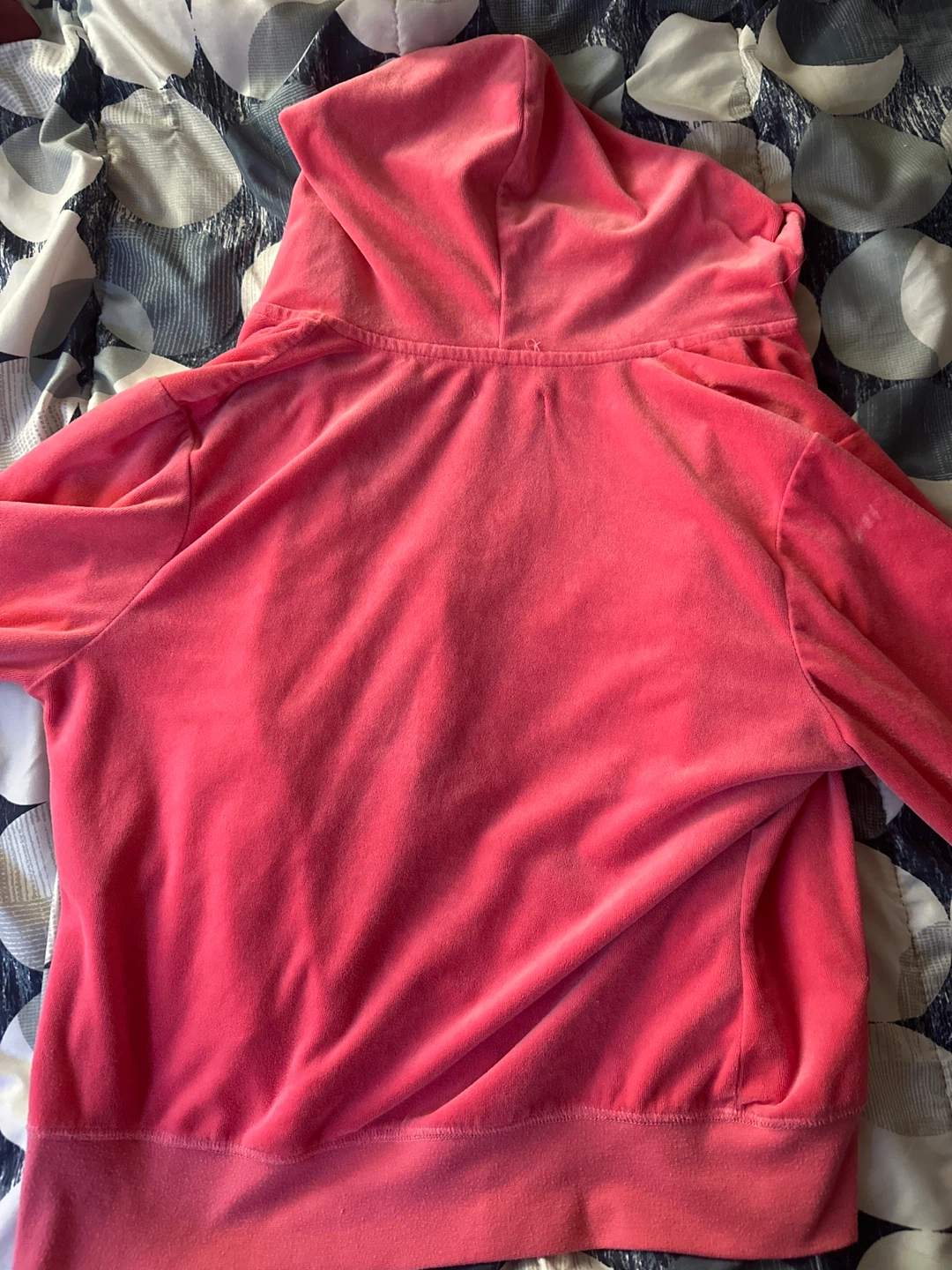 Vintage Mikk Couture Athletica Pink Velour Zip Hoodie XL - photo 3