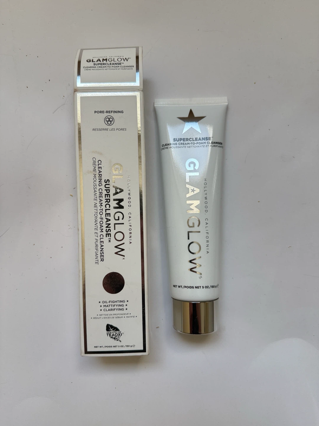 GlamGlow Supercleanse Clearing Cream-to-Foam Cleanser 5 oz