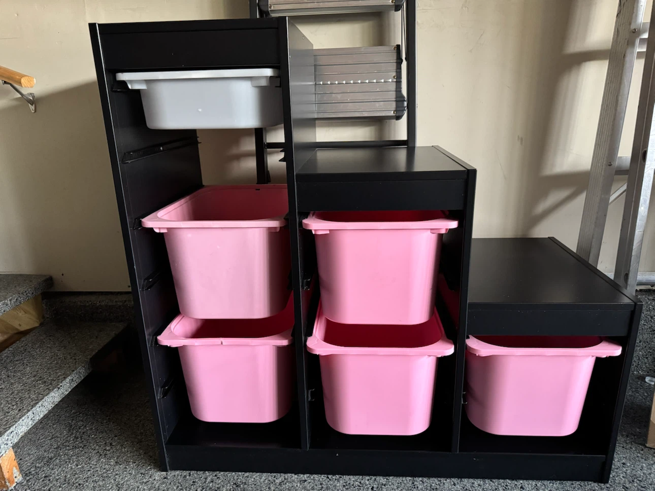 IKEA TROFAST black step storage unit