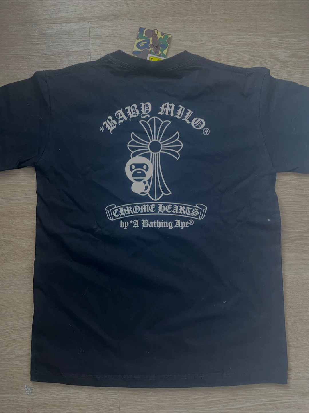 A Bathing Ape x Chrome Hearts Black T-Shirt Size S - photo 3
