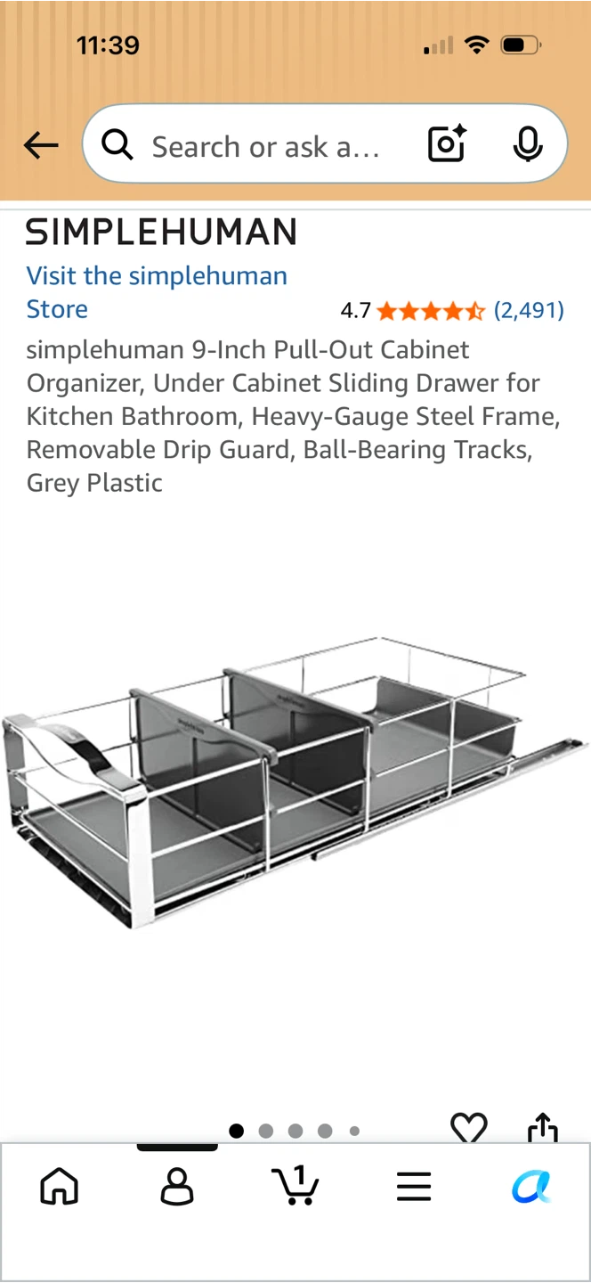 Pull-Out Cabinet Organizer 9” - photo 3