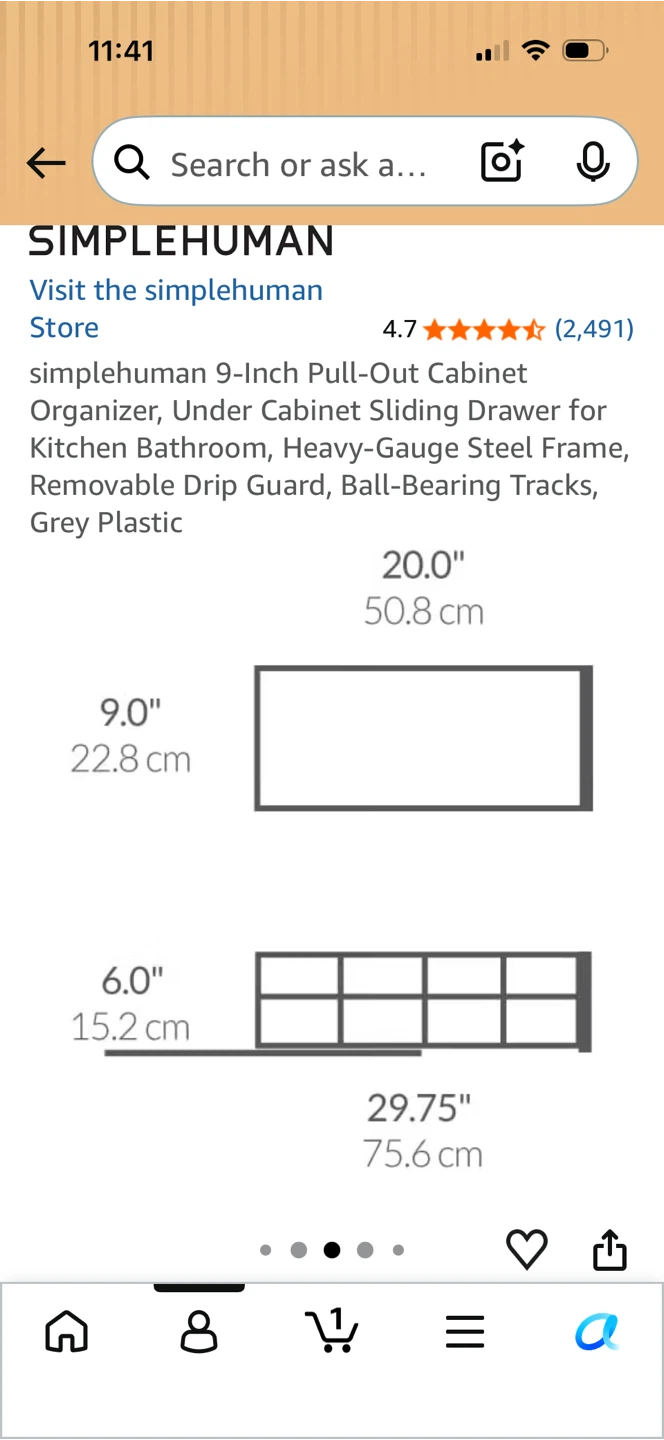 Pull-Out Cabinet Organizer 9” - photo 4